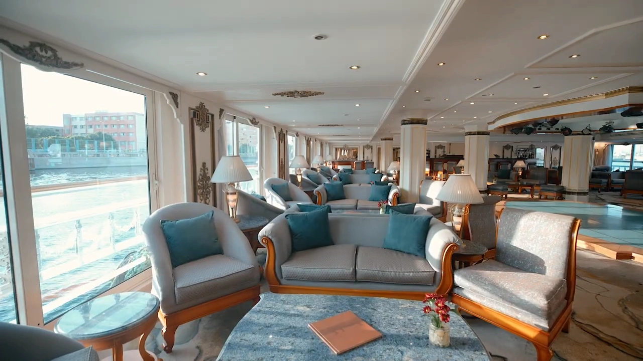 Lounge aboard the Sonesta St. George I Nile Cruise Ship Nile cruise